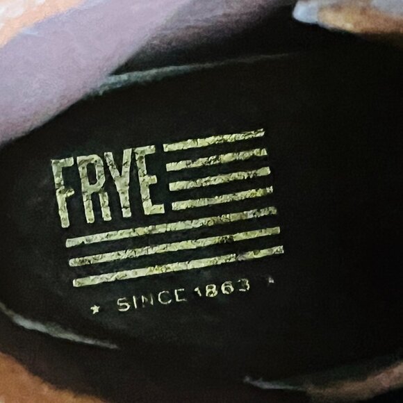 Frye Sabrina 6G Dark Brown Lace Up Combat Boots 9 - Picture 4 of 8